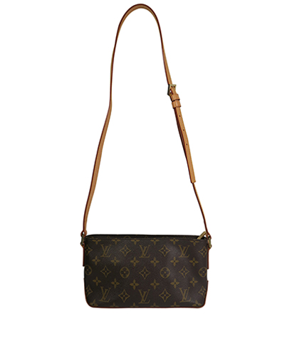 Trotteur Crossbody, &pound;475, Handbags, Brown, Coated Canvas, Front view